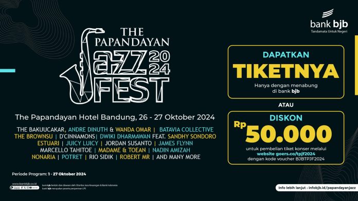 Dukung The Papandayan Jazz Fest 2024, bank bjb