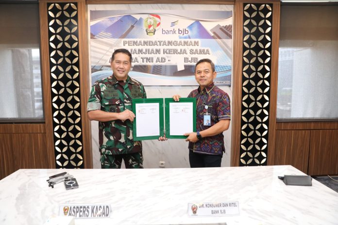 bank bjb Perkuat Kolaborasi dengan TNI AD Kerjasama Kredit Ritel