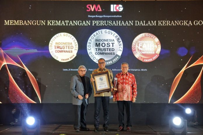 bank bjb Raih Penghargaan Most Trusted Banking di Ajang Indonesia Good Corporate Governance Award 2024